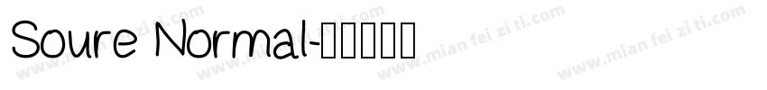Soure Normal字体转换